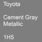 Preview: Toyota, Cement Gray Metallic, 1H5.